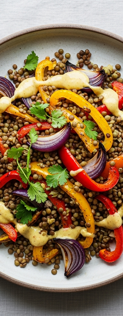 Lentil and Roasted Vegetable Salad
