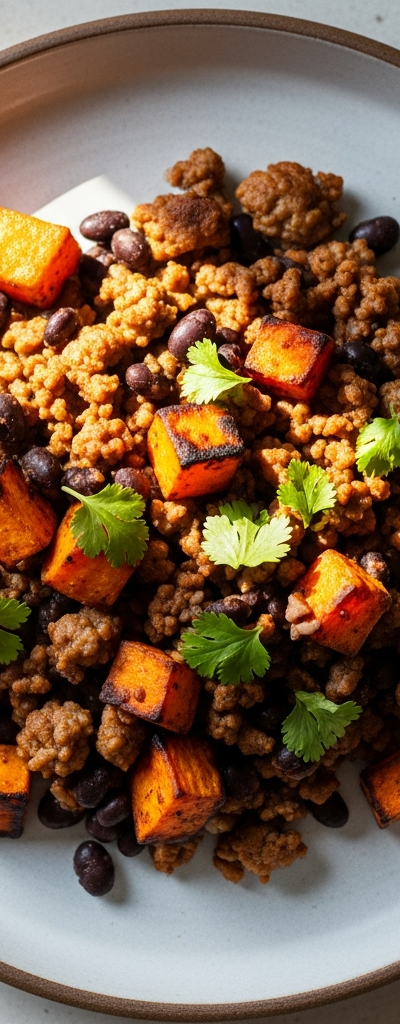 Ground Turkey and Sweet Potato Skillet