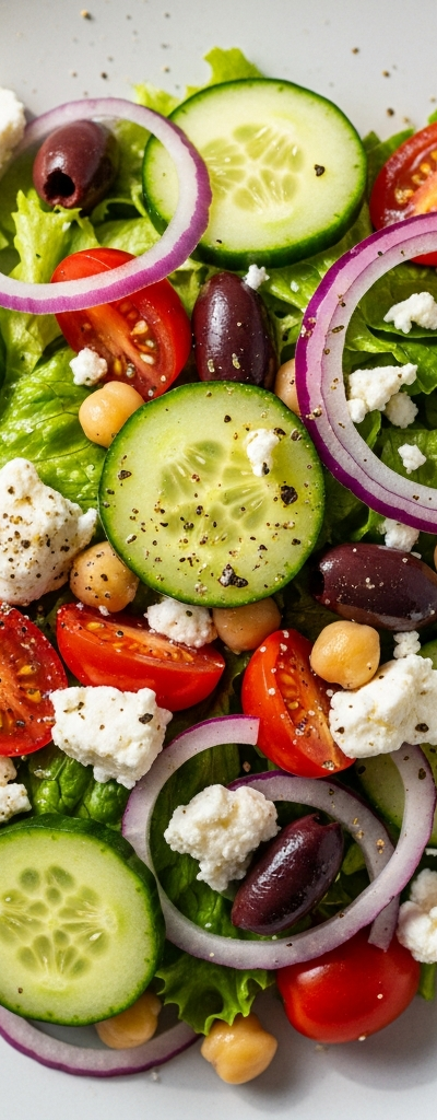 Greek Salad with Chickpeas