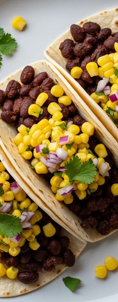 Black Bean Tacos with Corn Salsa