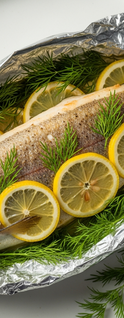 Baked Trout with Herbs and Lemon
