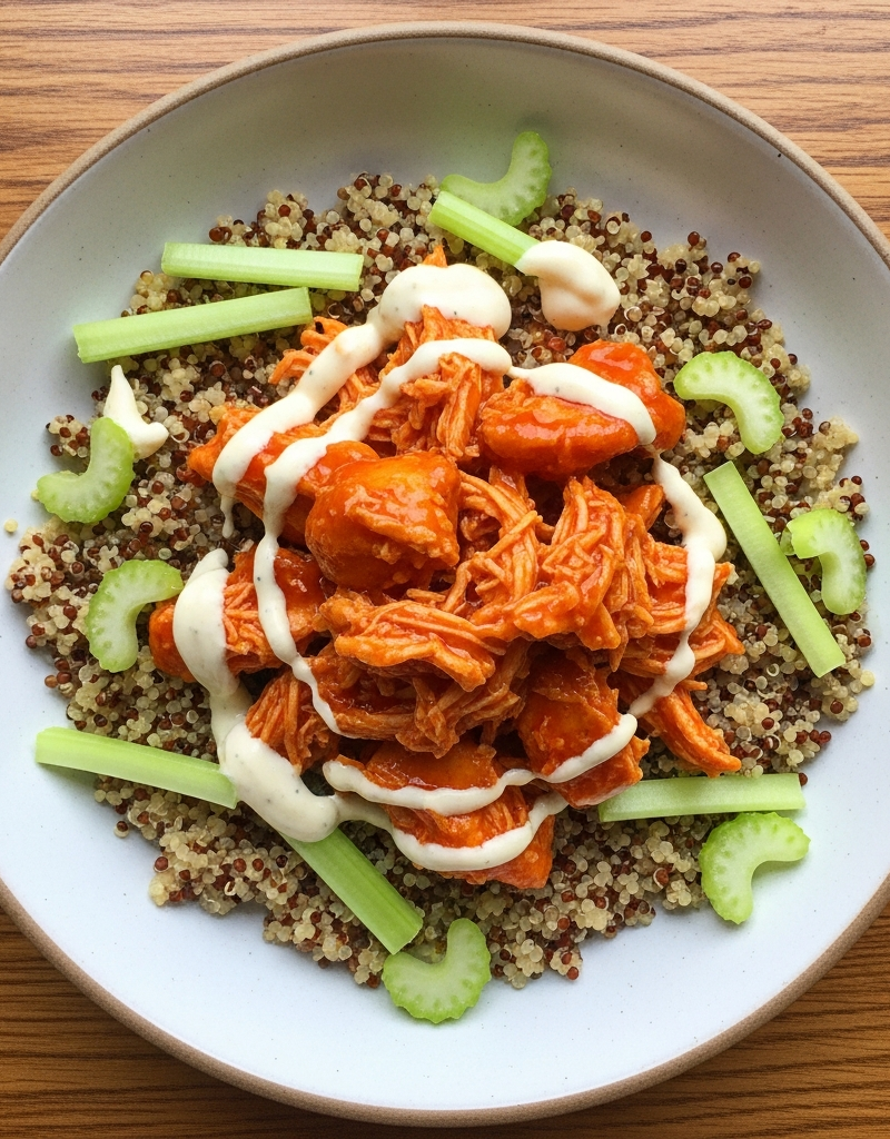 Buffalo Chicken Quinoa Bowl