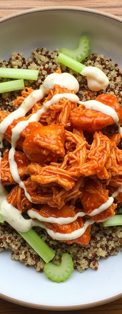 Buffalo Chicken Quinoa Bowl