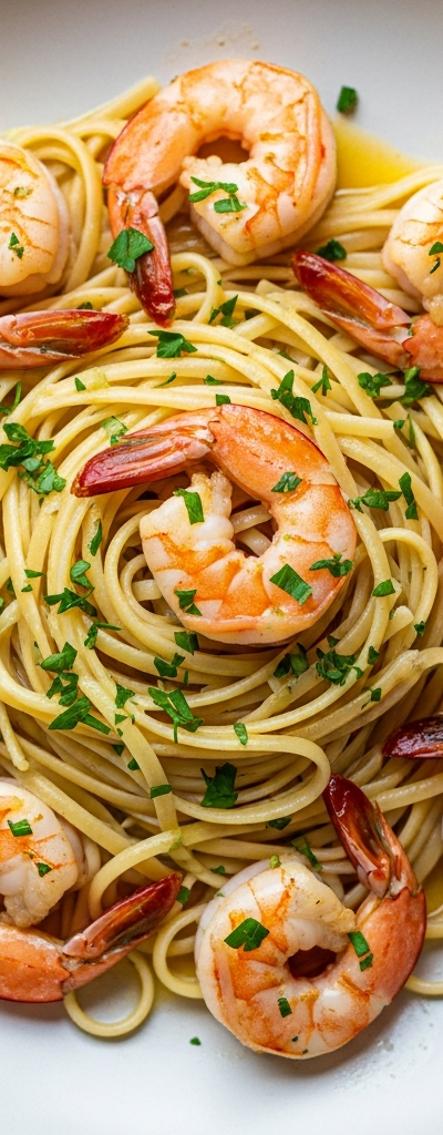 Shrimp Scampi with Linguine