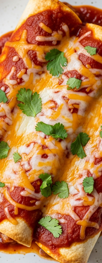 Cheese Enchiladas with Red Sauce