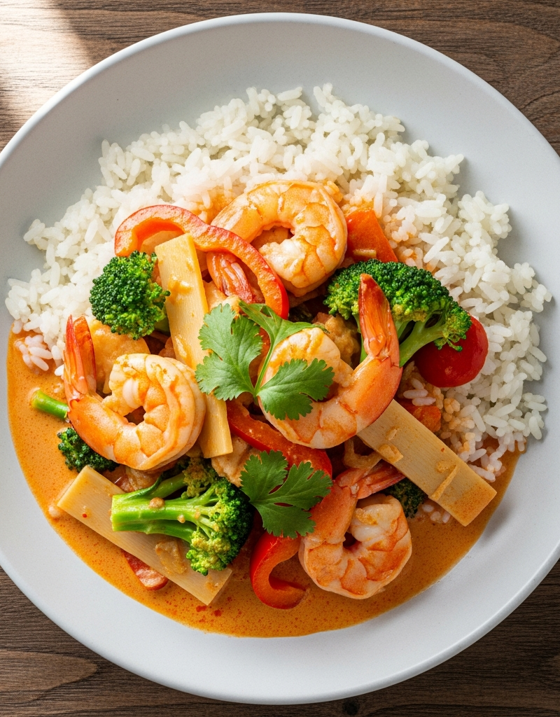Thai Red Curry with Shrimp