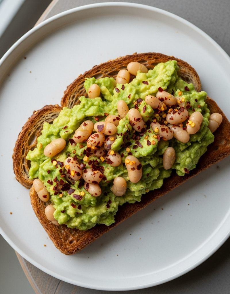 Avocado and White Bean Toast