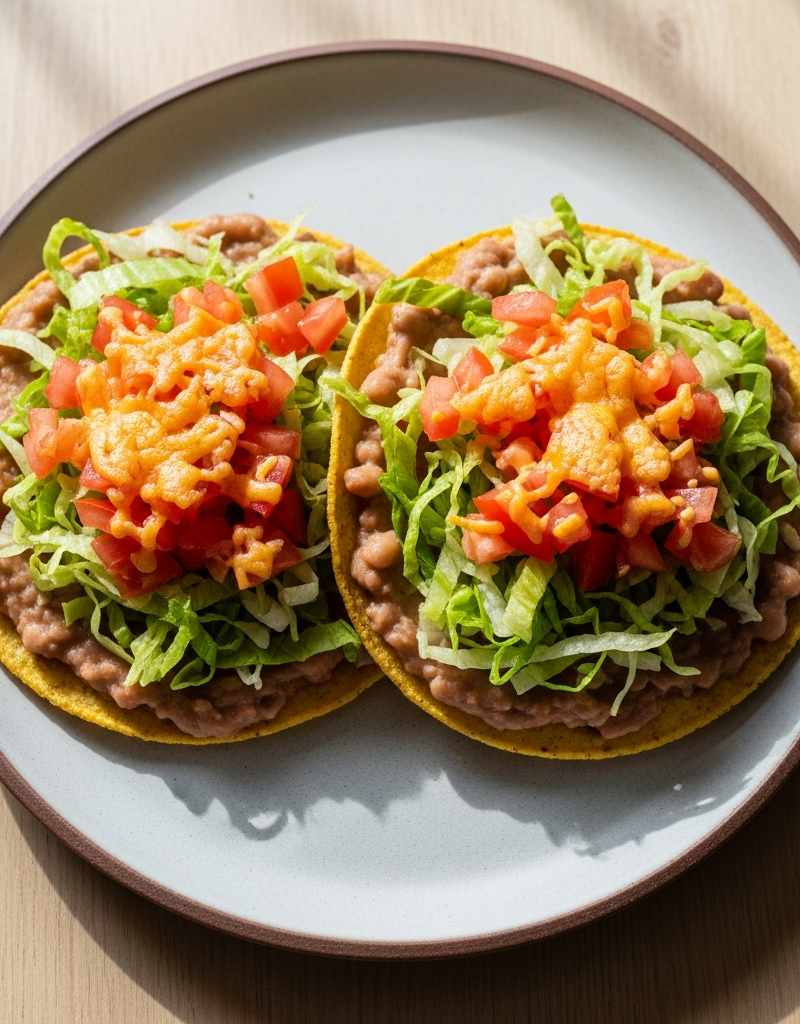 Refried Bean Tostadas