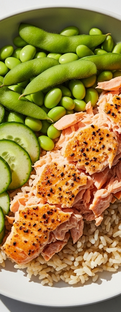 Salmon and Brown Rice Bowl