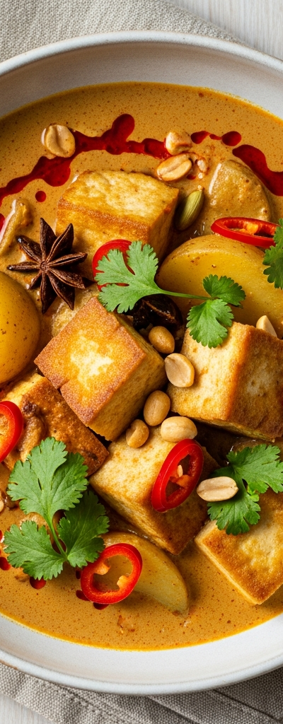 Massaman Curry with Potatoes and Tofu
