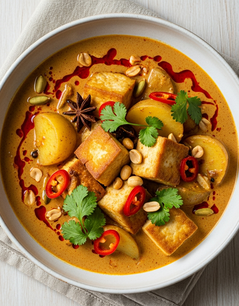 Massaman Curry with Potatoes and Tofu