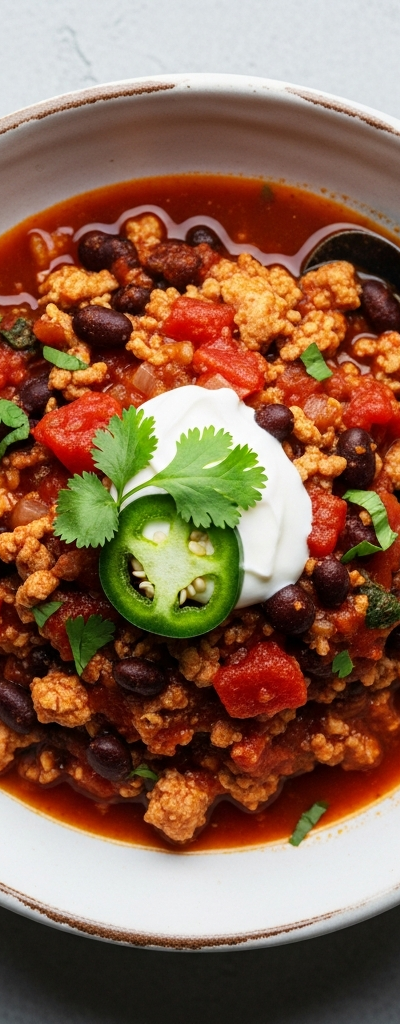 Turkey and Black Bean Chili