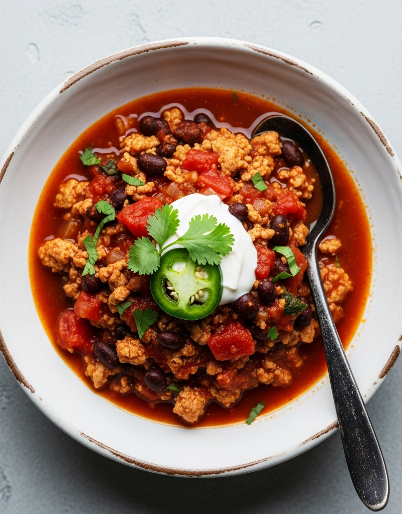 Turkey and Black Bean Chili