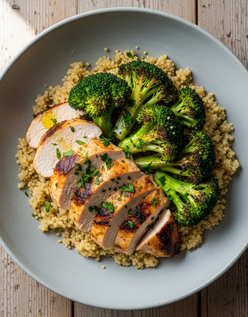 Chicken and Broccoli Quinoa Bowl