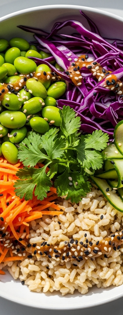 Edamame and Brown Rice Power Bowl
