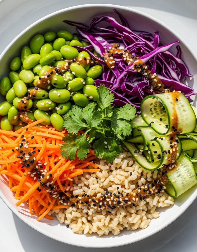 Edamame and Brown Rice Power Bowl