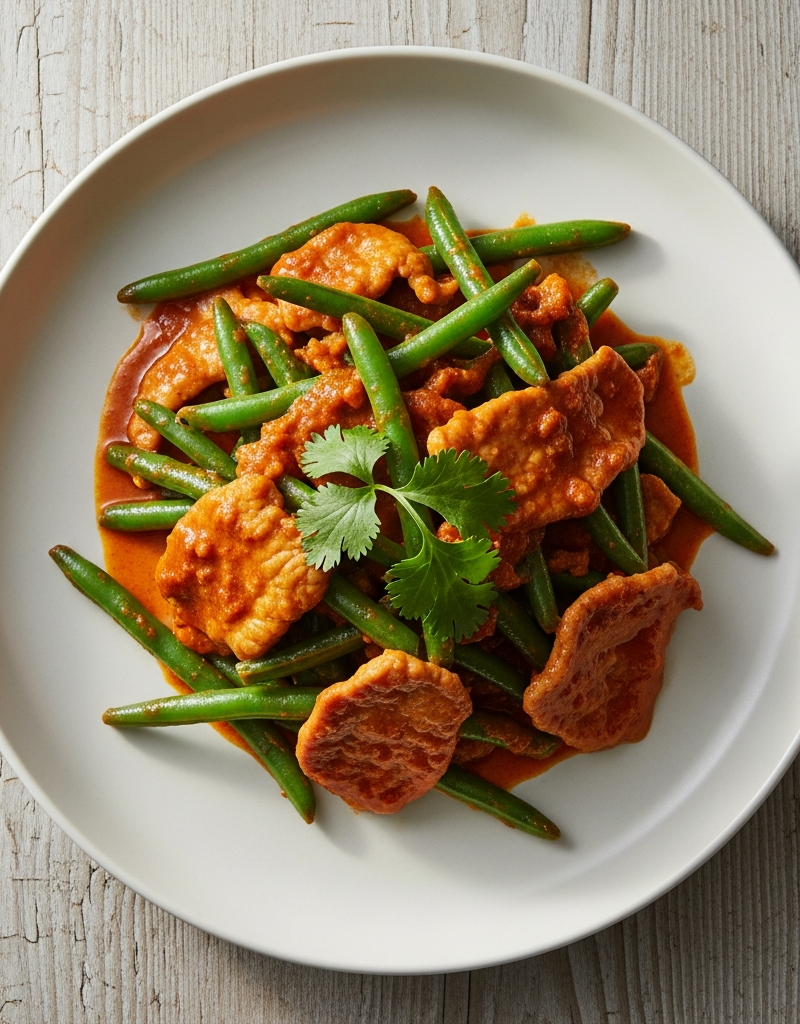 Thai Pork and Green Bean Stir-Fry
