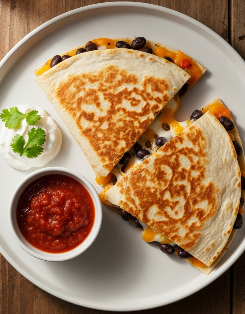 Black Bean and Cheese Quesadillas
