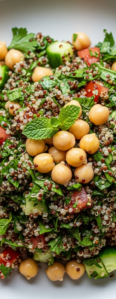 Quinoa Tabbouleh with Chickpeas