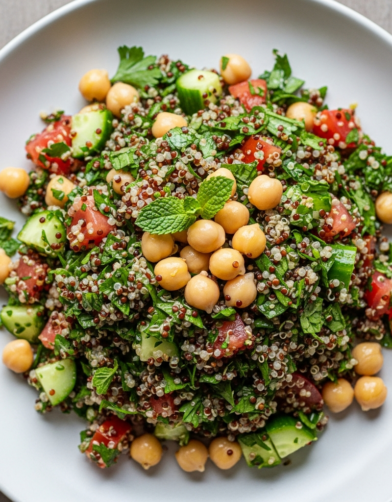 Quinoa Tabbouleh with Chickpeas