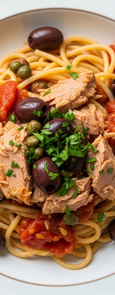 Tuna Puttanesca Pasta