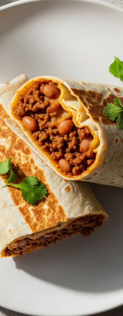 Beef and Bean Burritos