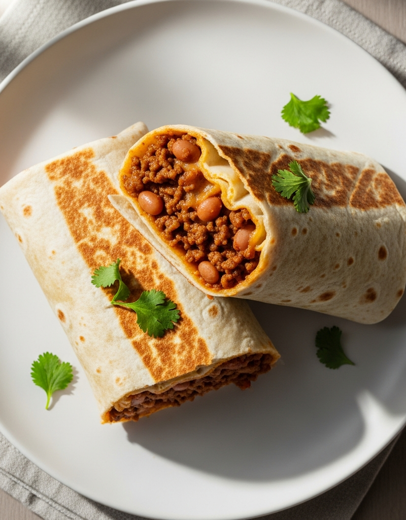 Beef and Bean Burritos