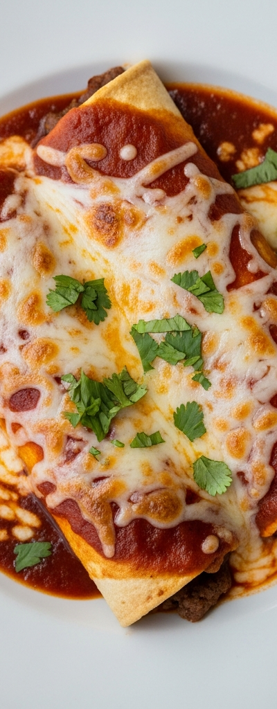 Beef Enchiladas with Red Sauce