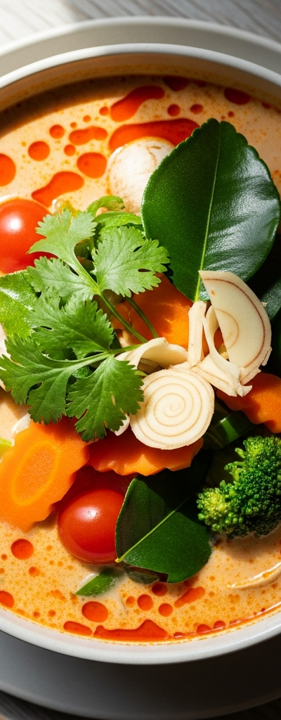 Tom Kha Pak Coconut Vegetable Soup