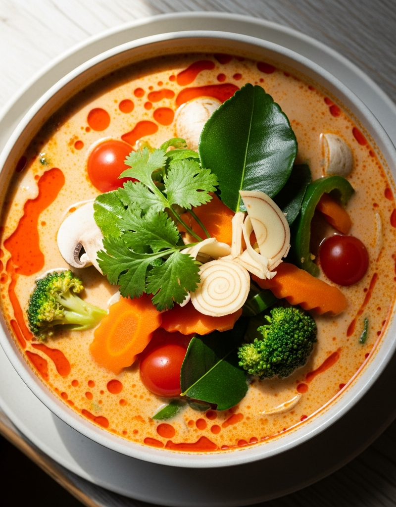 Tom Kha Pak Coconut Vegetable Soup