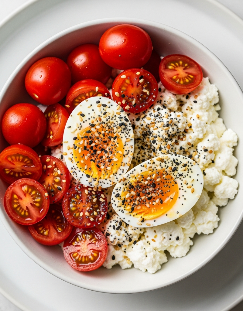 Cottage Cheese and Egg Breakfast Bowl