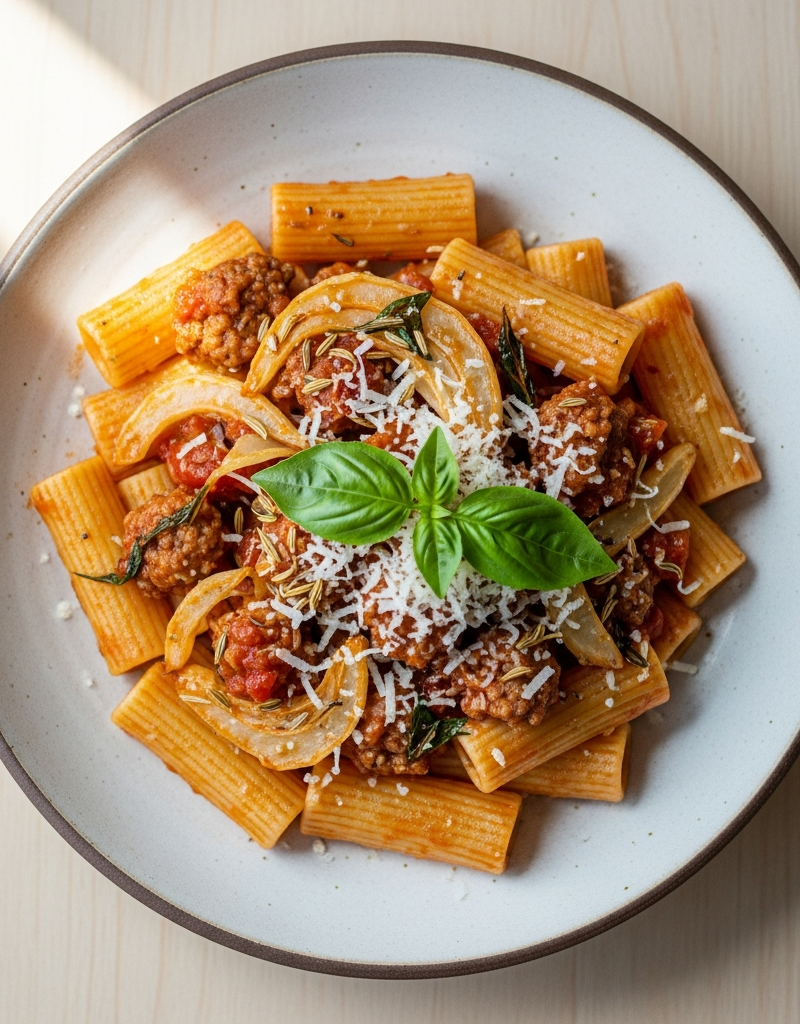 Sausage and Fennel Rigatoni