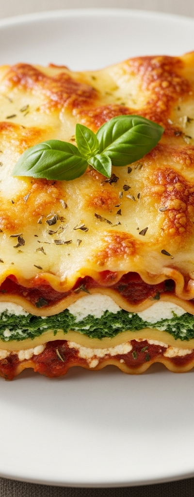 Vegetable Lasagna with Spinach and Ricotta