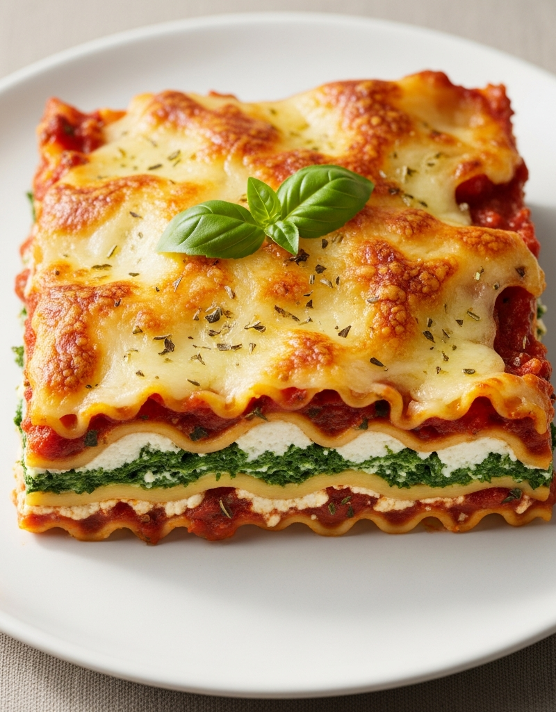 Vegetable Lasagna with Spinach and Ricotta