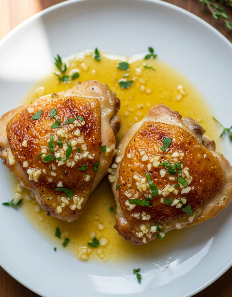 Keto Garlic Butter Chicken Thighs
